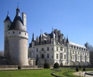 Puzzle Το κάστρο της Chenonceau, Γαλλία